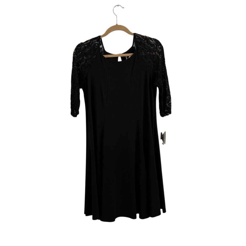 Julian Taylor Black A-Line Cocktail Dress NWT